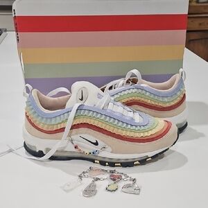 Nike "Be True" Air Max 97' Rainbow. Size 8.5 Mens. Nwt